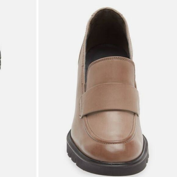 New Paul Green Nina Loafer Pump in Antelope gray brown high heel penny 4.5 NWT - Picture 2 of 6